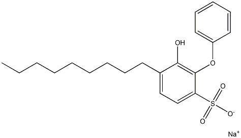 6-Hydroxy-5-nonyl[oxybisbenzene]-2-sulfonic acid sodium salt 结构式