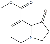 1,2,3,5,6,8a-Hexahydro-1-oxoindolizine-8-carboxylic acid methyl ester 结构式