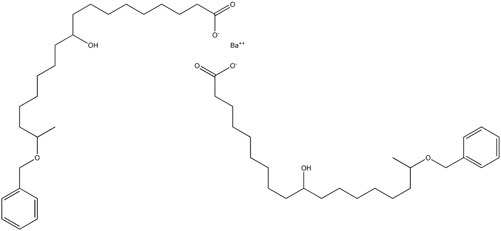 Bis(17-benzyloxy-10-hydroxystearic acid)barium salt 结构式