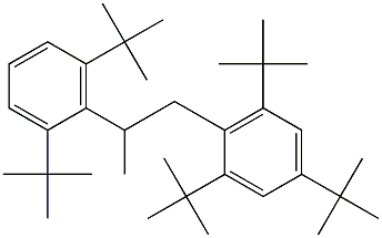 1-(2,4,6-Tri-tert-butylphenyl)-2-(2,6-di-tert-butylphenyl)propane 结构式