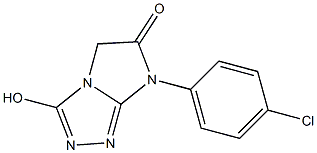 3-Hydroxy-7-(4-chlorophenyl)-7H-imidazo[2,1-c]-1,2,4-triazol-6(5H)-one 结构式