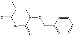 5,6-Dihydro-1-benzyloxy-5-methyl-2,4(1H,3H)-pyrimidinedione 结构式