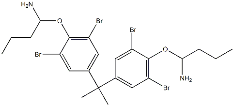 2,2-Bis[3,5-dibromo-4-(1-aminobutoxy)phenyl]propane 结构式