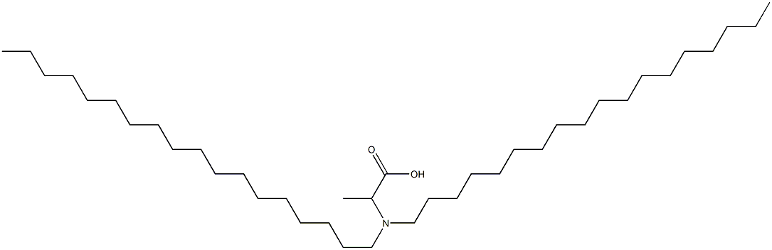 2-(Dioctadecylamino)propanoic acid 结构式