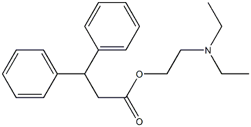 3,3-Diphenylpropionic acid 2-(diethylamino)ethyl ester 结构式