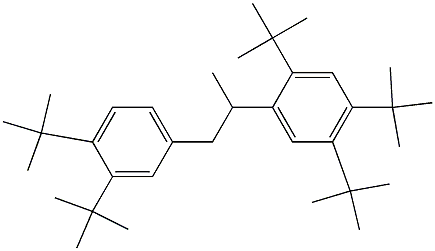 2-(2,4,5-Tri-tert-butylphenyl)-1-(3,4-di-tert-butylphenyl)propane 结构式