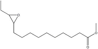 11,12-Epoxytetradecanoic acid methyl ester 结构式
