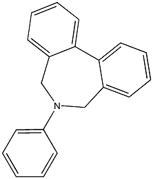 6-Phenyl-6,7-dihydro-5H-dibenz[c,e]azepine 结构式