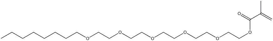 Methacrylic acid 2-[2-[2-[2-(2-octyloxyethoxy)ethoxy]ethoxy]ethoxy]ethyl ester 结构式