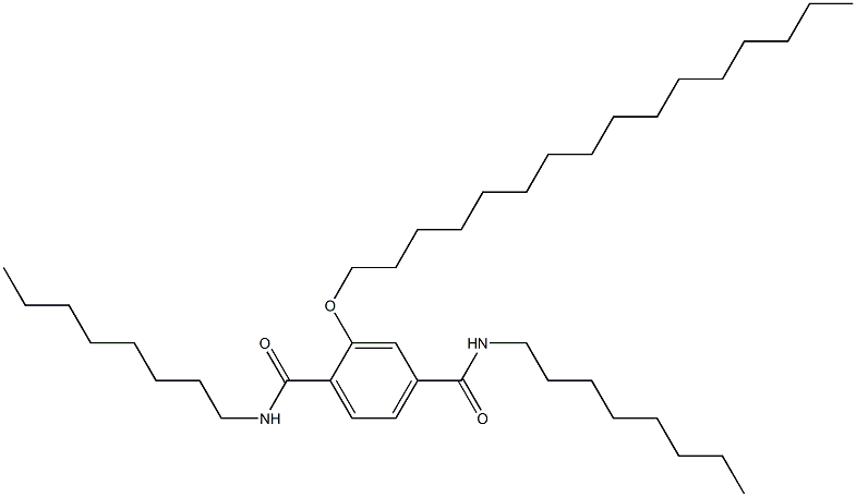 2-(Hexadecyloxy)-N,N'-dioctylterephthalamide 结构式