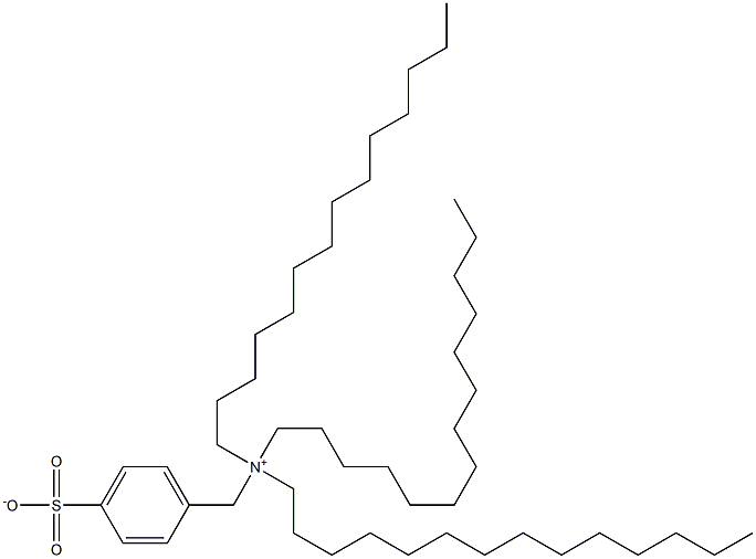 N,N,N-Tristetradecyl-4-sulfonatobenzenemethanaminium 结构式