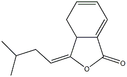 3a,4-Dihydro-3-(3-methylbutylidene)-1(3H)-isobenzofuranone 结构式