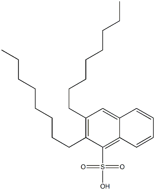 2,3-Dioctyl-1-naphthalenesulfonic acid 结构式