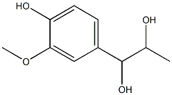1-(3-Methoxy-4-hydroxyphenyl)-propane-1,2-diol 结构式