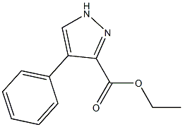 4-Phenyl-1H-pyrazole-3-carboxylic acid ethyl ester 结构式