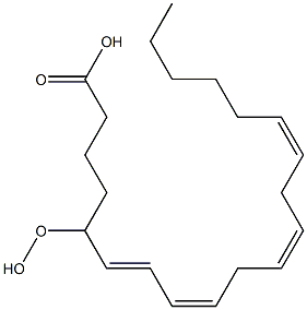 (6E,8Z,11Z,14Z)-5-Hydroperoxy-6,8,11,14-icosatetraenoic acid 结构式