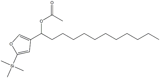 Acetic acid 1-[5-(trimethylsilyl)-3-furyl]dodecyl ester 结构式