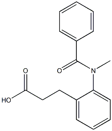 2-(N-Methyl-N-benzoylamino)hydrocinnamic acid 结构式