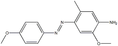 4-(4-Methoxyphenylazo)-5-methyl-2-methoxyaniline 结构式