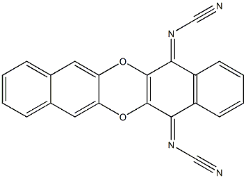 N,N'-Dicyanodinaphtho[2,3-b:2',3'-e][1,4]dioxin-5,14-diimine 结构式