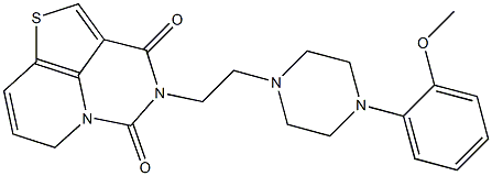 4-[2-[[4-(2-Methoxyphenyl)piperazin]-1-yl]ethyl]-3H,6H-1-thia-4,5a-diazaacenaphthylene-3,5(4H)-dione 结构式