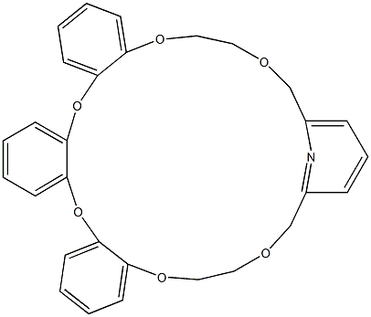 2,6-[[[[1,2-Phenylenebisoxybis(2,1-phenylene)]bisoxy]bisethylenebisoxy]bismethylene]pyridine 结构式