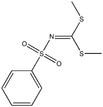 N-(Phenylsulfonyl)imidodithiocarbonic acid dimethyl ester 结构式