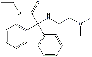 N-[2-(Dimethylamino)ethyl]-2,2-di(phenyl)glycine ethyl ester 结构式