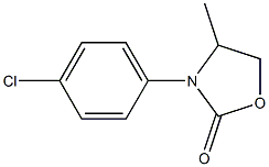 4-Methyl-3-(4-chlorophenyl)oxazolidin-2-one 结构式