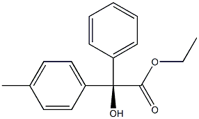 [R,(+)]-Phenyl(p-methylphenyl)glycolic acid ethyl ester 结构式