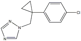 1-[[1-(4-Chlorophenyl)cyclopropyl]methyl]-1H-1,2,4-triazole 结构式