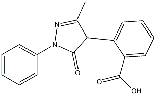 2-(4,5-Dihydro-3-methyl-1-phenyl-5-oxo-1H-pyrazol-4-yl)benzoic acid 结构式