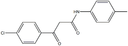 N-(4-Methylphenyl)-3-(4-chlorophenyl)-3-oxopropanamide 结构式
