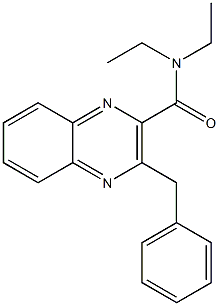 N,N-Diethyl-3-benzylquinoxaline-2-carboxamide 结构式