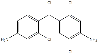 (4-Amino-2-chlorophenyl)(4-amino-2,5-dichlorophenyl)chloromethane 结构式