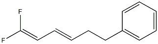 (E)-1,1-Difluoro-6-phenyl-1,3-hexadiene 结构式