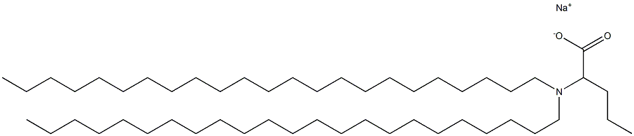 2-(Ditricosylamino)valeric acid sodium salt 结构式
