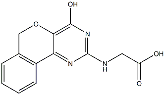 (1-Hydroxy-9H-2,4-diaza-10-oxaphenanthren-3-ylamino)acetic acid 结构式