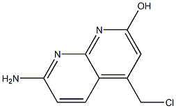 7-Amino-4-chloromethyl-1,8-naphthyridin-2-ol 结构式