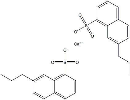 Bis(7-propyl-1-naphthalenesulfonic acid)calcium salt 结构式