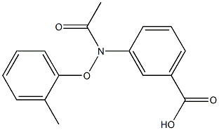 3-[[(2-Methylphenyl)oxy]acetylamino]benzoic acid 结构式