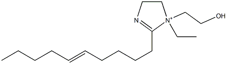 2-(5-Decenyl)-1-ethyl-1-(2-hydroxyethyl)-2-imidazoline-1-ium 结构式