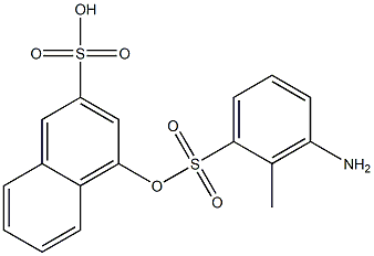 6-Amino-1-toluenesulfonyloxynaphthalene-3-sulfonic acid 结构式