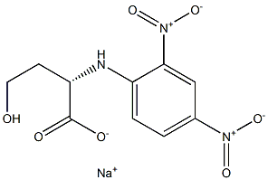 [S,(+)]-4-Hydroxy-2-(2,4-dinitroanilino)butyric acid sodium salt 结构式