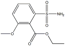 2-Ethoxycarbonyl-3-methoxybenzenesulfonamide 结构式