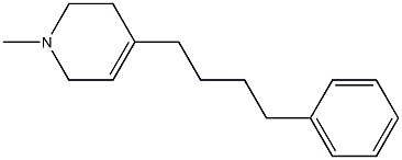 1,2,3,6-Tetrahydro-1-methyl-4-[4-(phenyl)butyl]pyridine 结构式