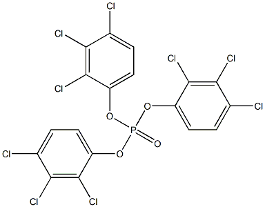 Phosphoric acid tris(2,3,4-trichlorophenyl) ester 结构式