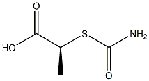 [S,(-)]-2-(Carbamoylthio)propionic acid 结构式