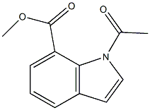 1-Acetyl-1H-indole-7-carboxylic acid methyl ester 结构式