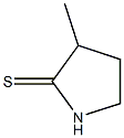 3-Methylpyrrolidine-2-thione 结构式